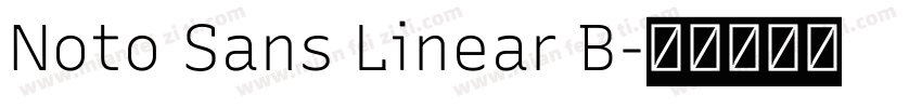 Noto Sans Linear B字体转换
